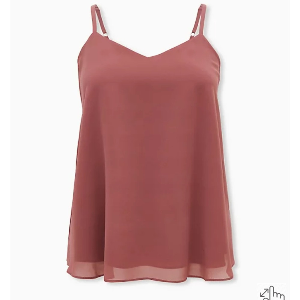 Torrid Sophie pink double layer swing cami
